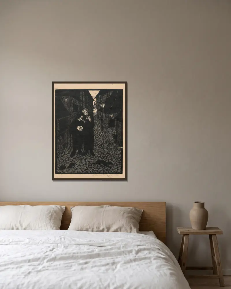Albtraum von Wiktoria Goryńska gerahmt an einer Wand