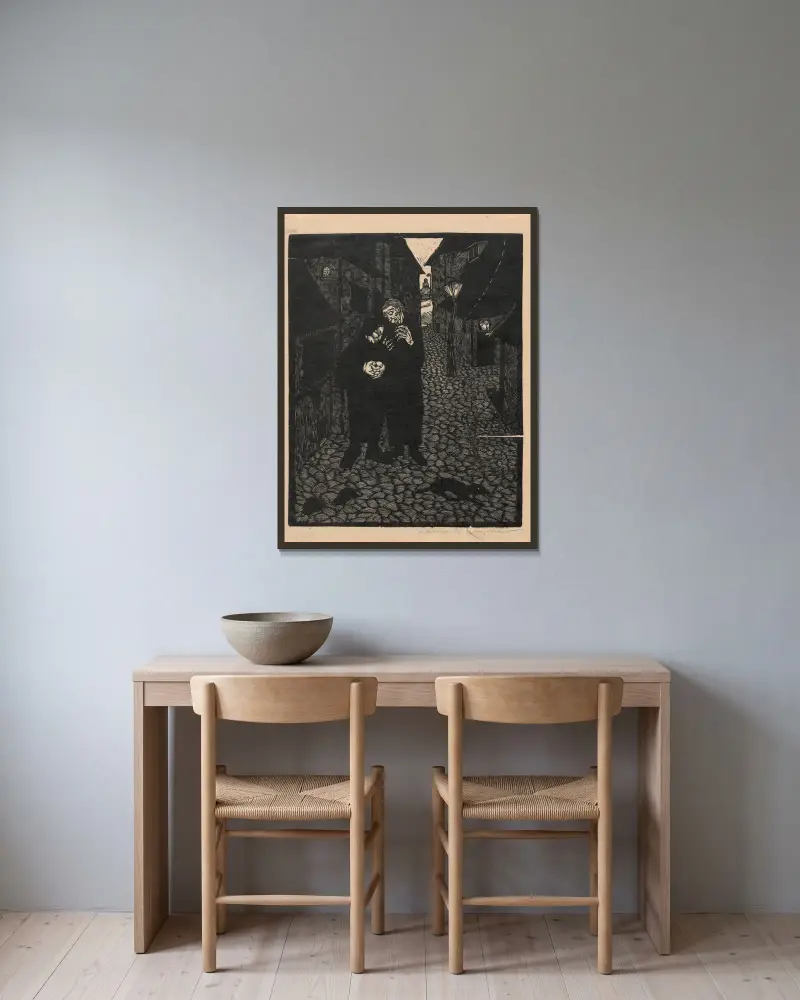 Albtraum von Wiktoria Goryńska gerahmt an einer Wand