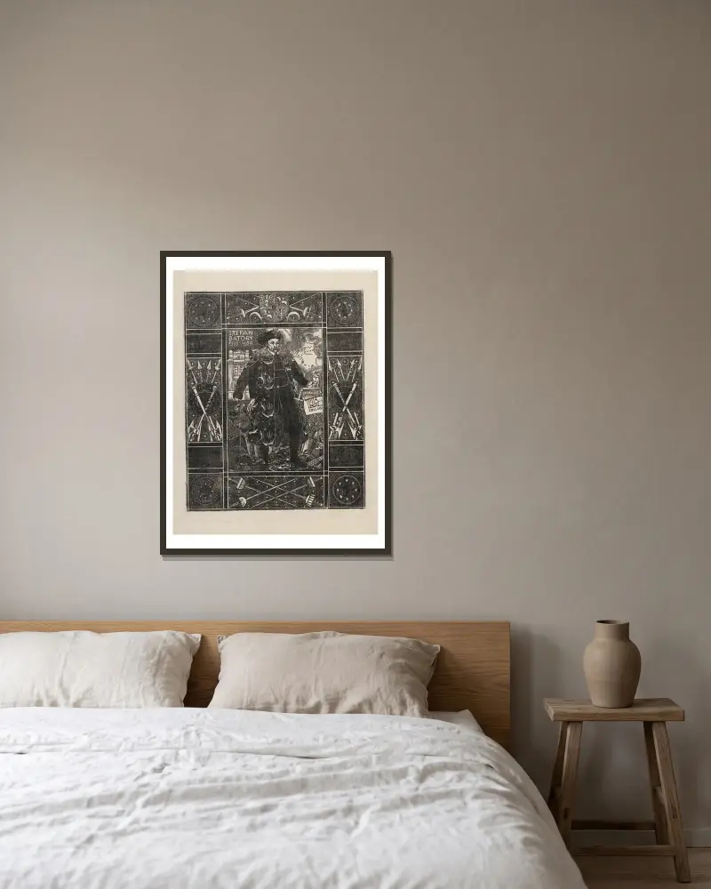 König Stefan Batory von Wiktoria Goryńska gerahmt an einer Wand