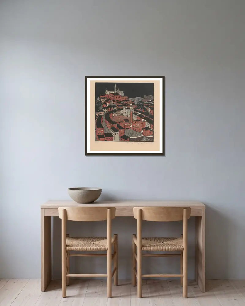 Siena von Wiktoria Goryńska gerahmt an einer Wand