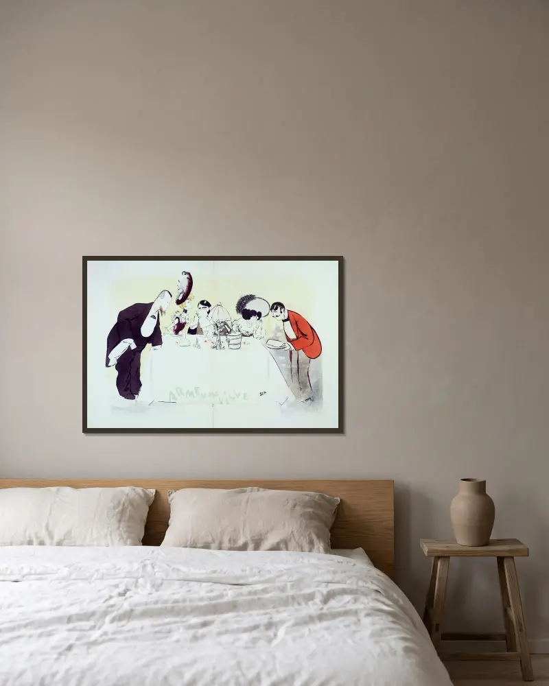 Armenonville von Georges Goursat (Sem) gerahmt an einer Wand