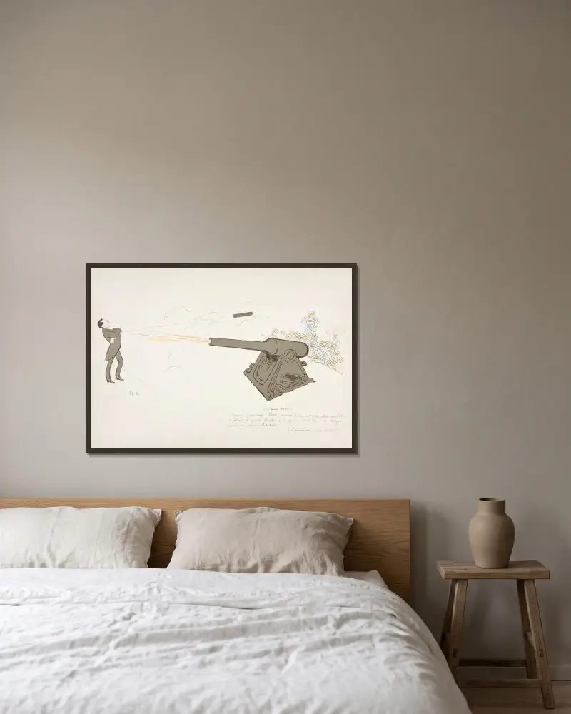 Sista timmen av Georges Goursat (Sem) inramad på en vägg
