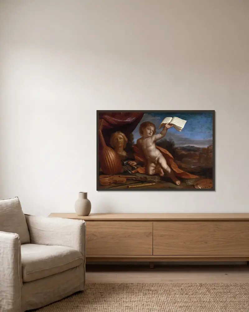 Miłość cnotliwa, Guercino w ramie na ścianie