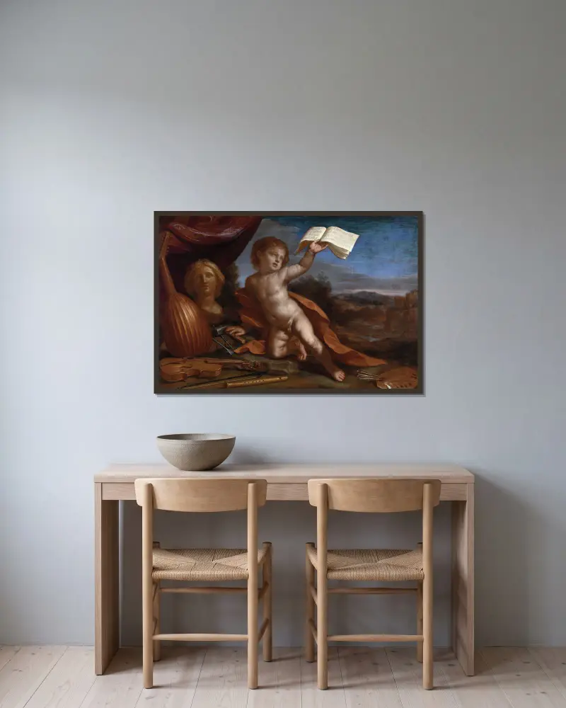 Miłość cnotliwa, Guercino w ramie na ścianie