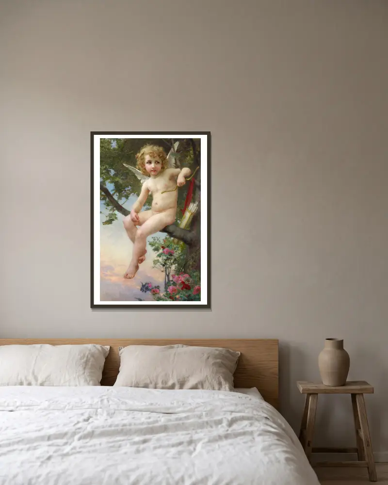 Amor, Guillaume Seignac v rámu na stěně