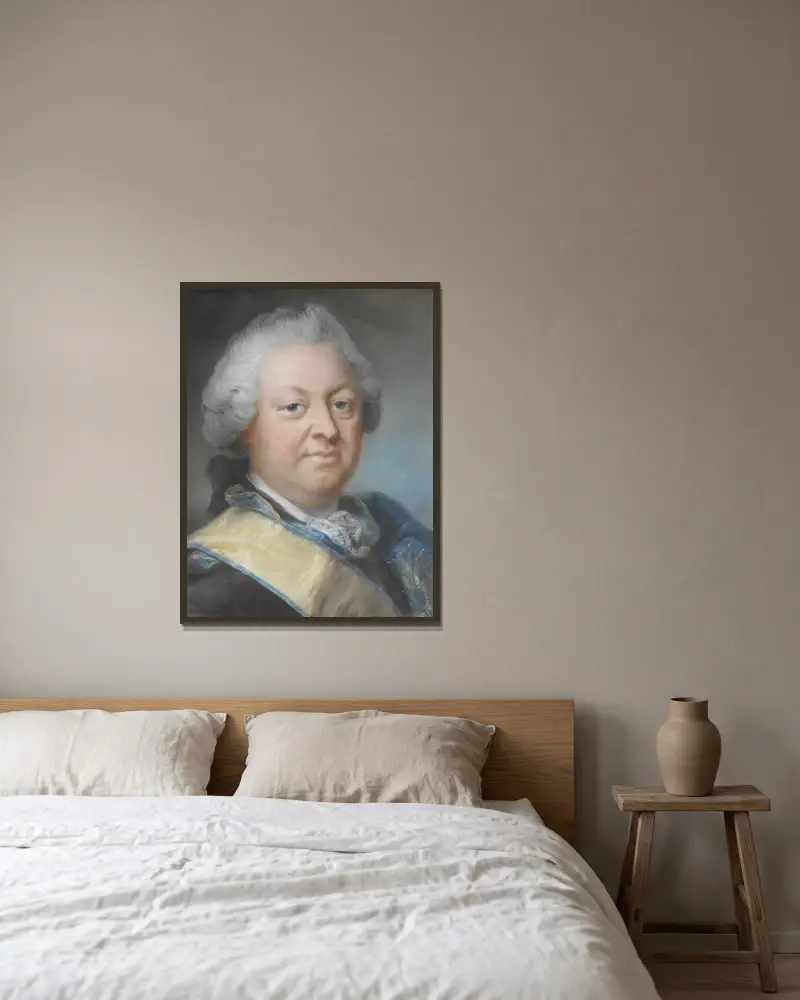 Volter Reinhold, Stackelberg, 1705-1801 von Gustaf Lundberg gerahmt an einer Wand