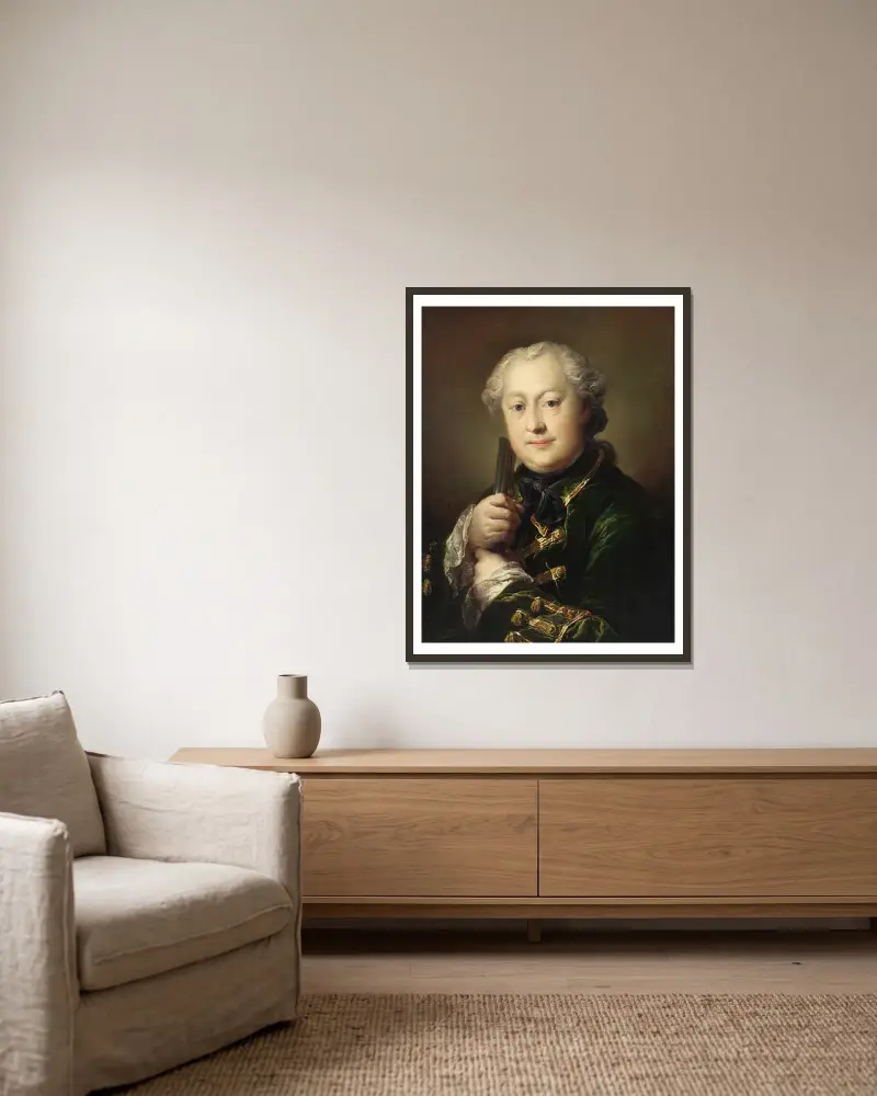 Carl Alexander von Ungern-Sternberg av Carl Gustaf Pilo inramad på en vägg