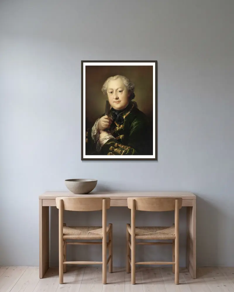 Carl Alexander von Ungern-Sternberg av Carl Gustaf Pilo inramad på en vägg