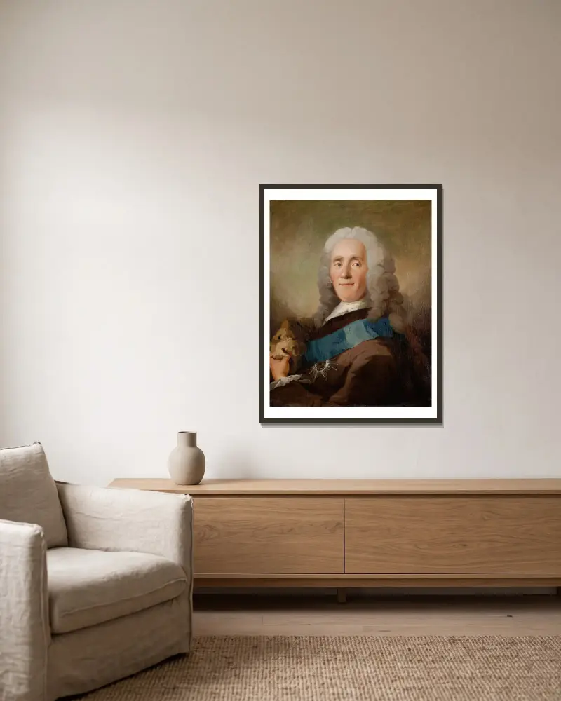 Hrabě Johan Ludvig Holstein Ledreborg, Carl Gustaf Pilo v rámu na stěně