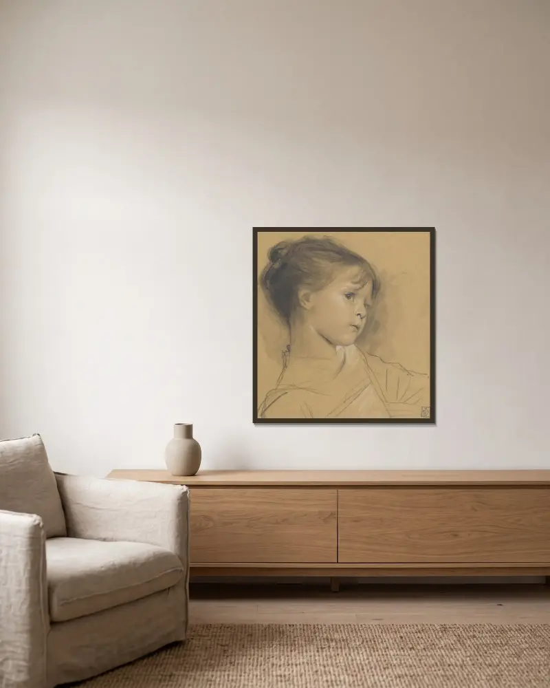 Annerl, Gustav Klimt v rámu na stěně