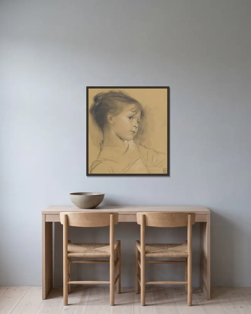 Annerl, Gustav Klimt v rámu na stěně