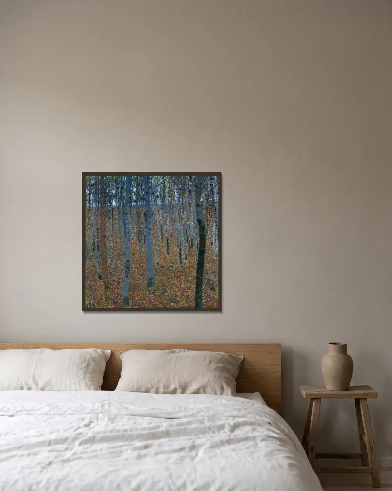 Bukowy gaj I, Gustav Klimt w ramie na ścianie