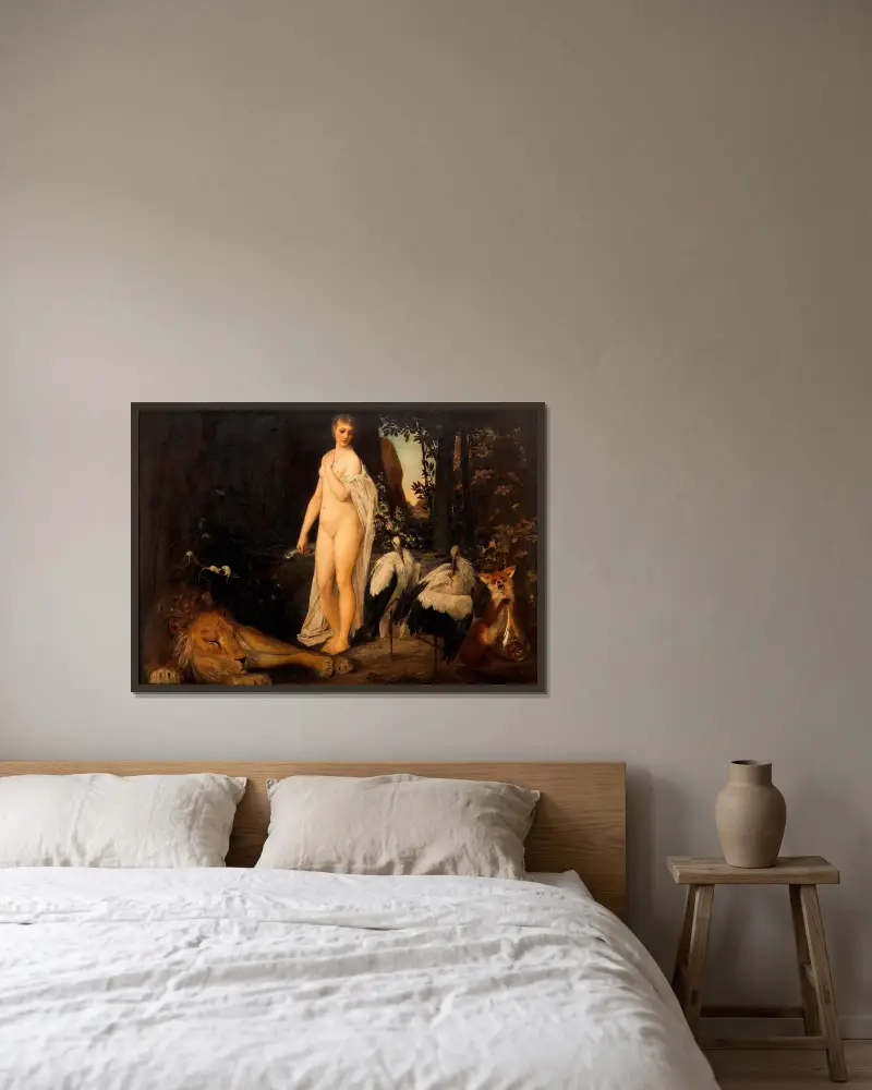 Bajka, Gustav Klimt v rámu na stěně