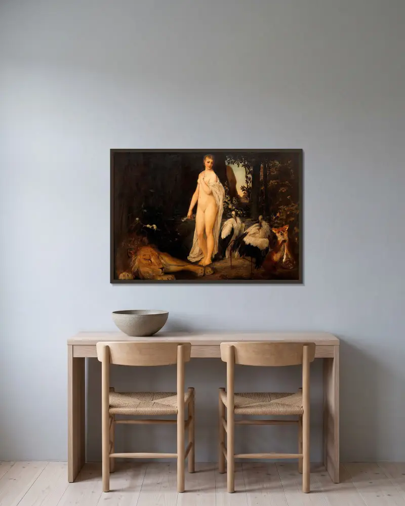 Bajka, Gustav Klimt v rámu na stěně
