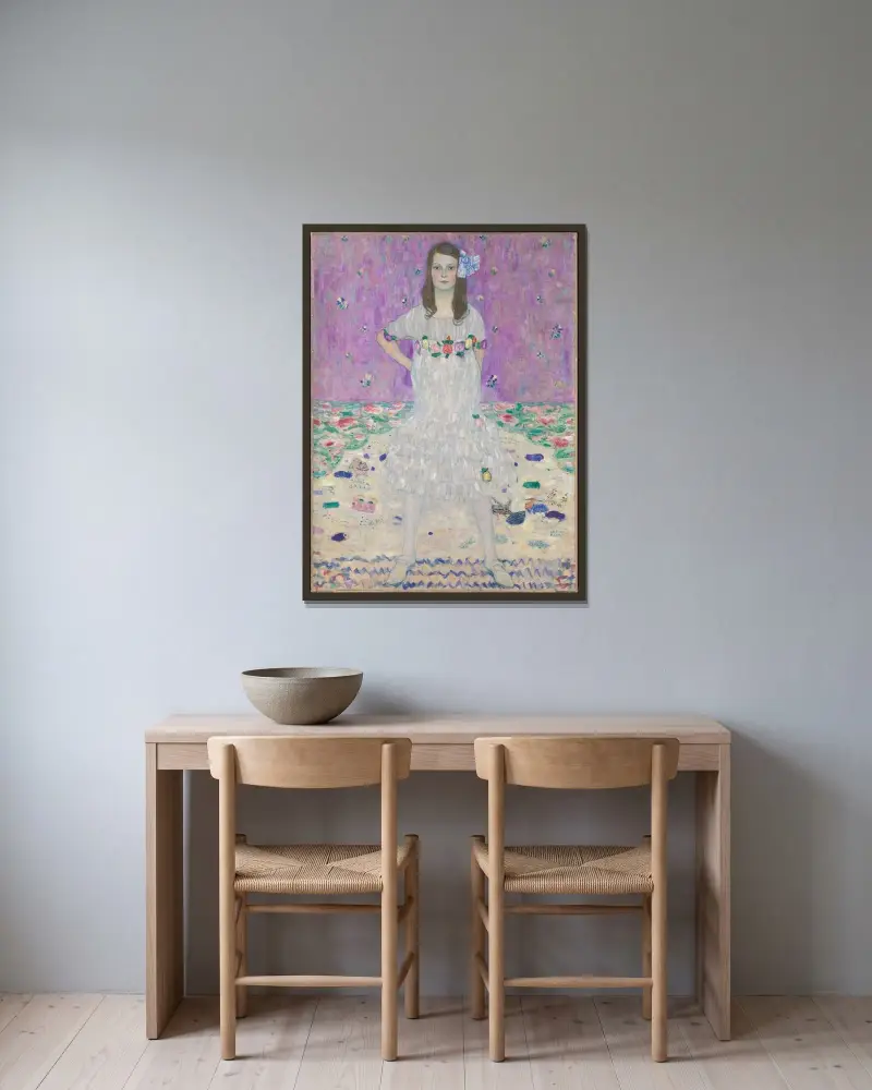 Mäda Primavesi, Gustav Klimt v rámu na stěně