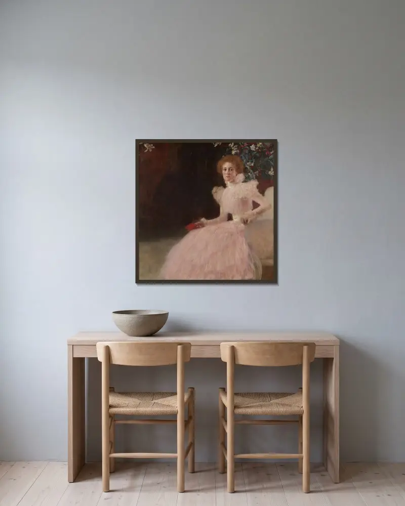 Sonja Knips, Gustav Klimt v rámu na stěně
