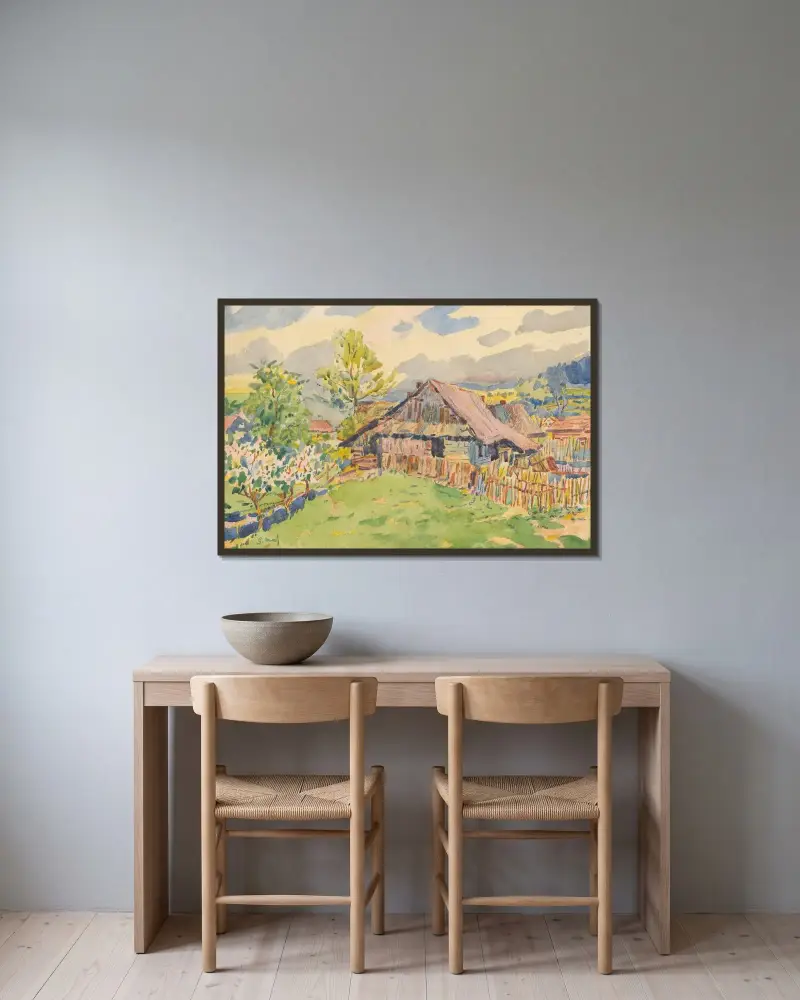 From Važec, Gustáv Mallý w ramie na ścianie