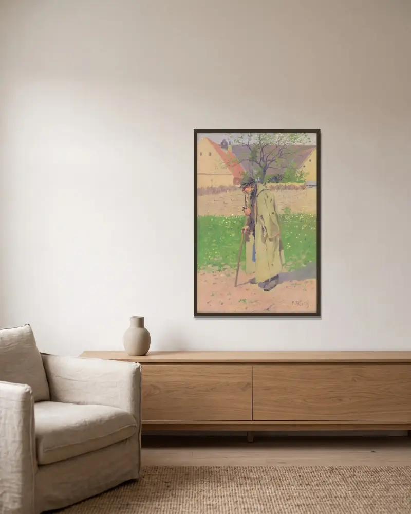 Indian Summer von Gustáv Mallý gerahmt an einer Wand