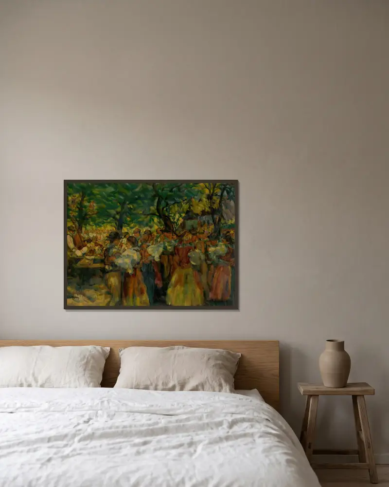 Slovak Feast von Gustáv Mallý gerahmt an einer Wand