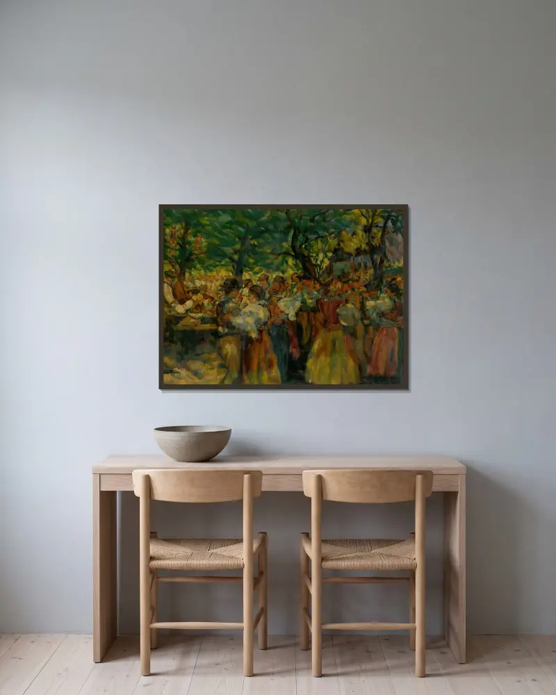 Slovak Feast von Gustáv Mallý gerahmt an einer Wand