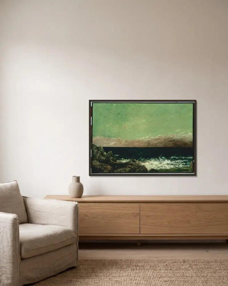 Morze Śródziemne, Gustave Courbet w ramie na ścianie
