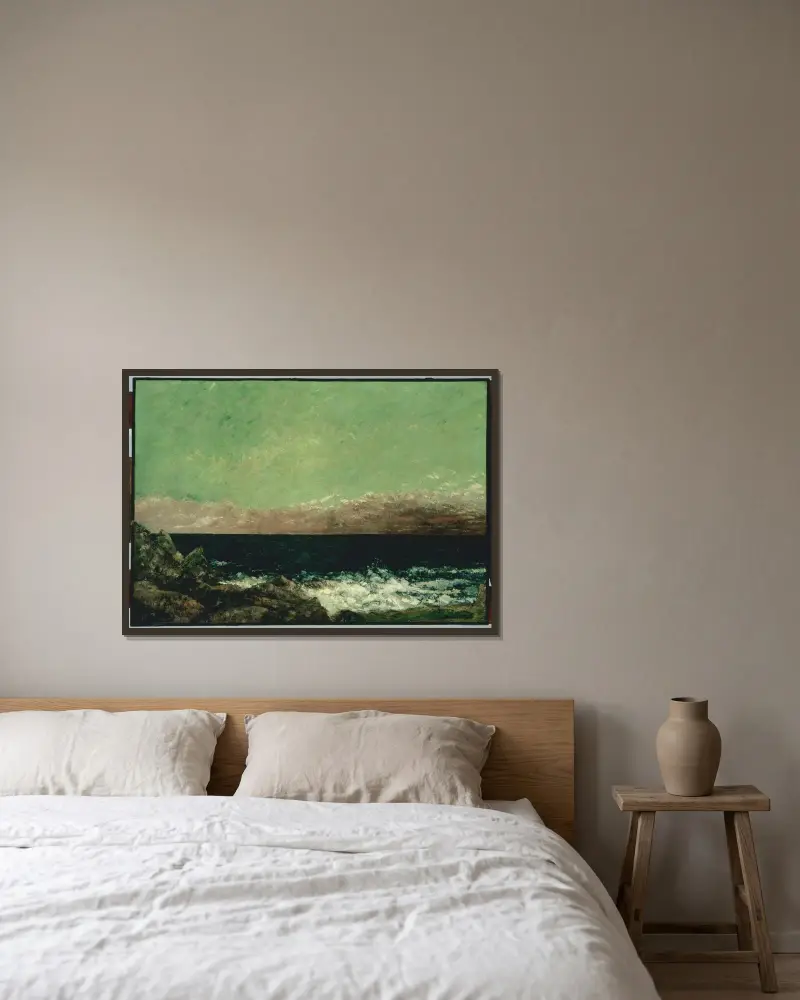Morze Śródziemne, Gustave Courbet w ramie na ścianie