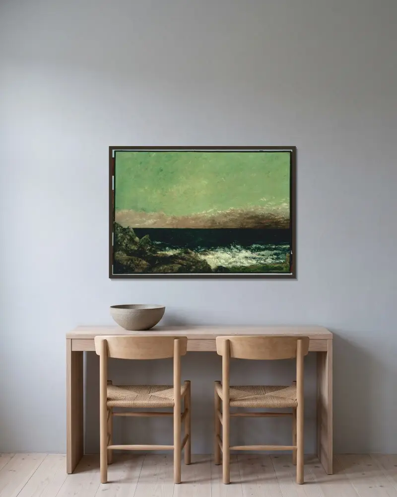 Morze Śródziemne, Gustave Courbet w ramie na ścianie