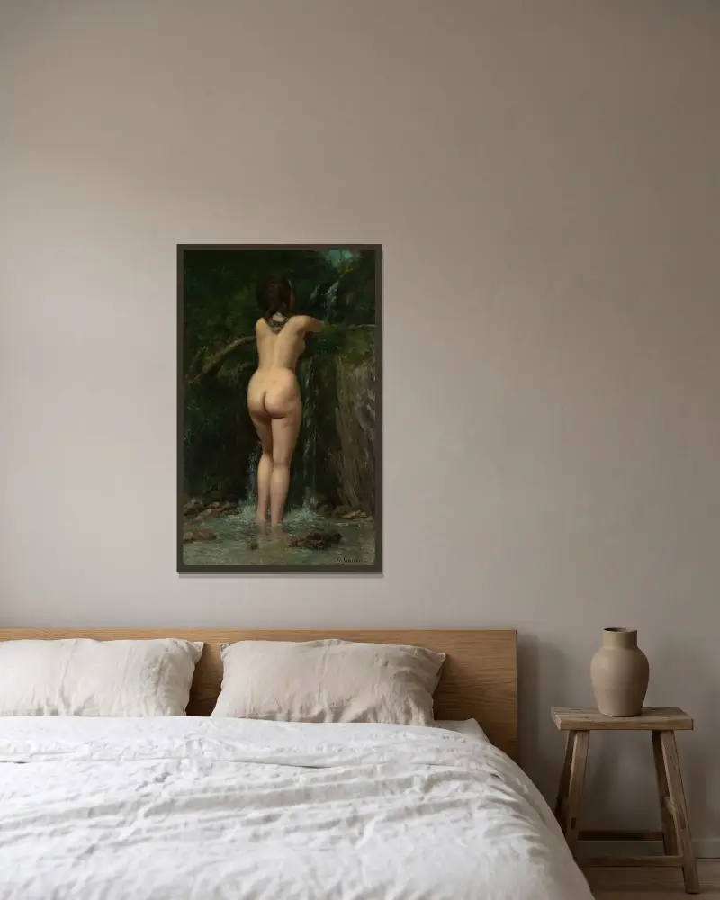 Pramen, Gustave Courbet v rámu na stěně