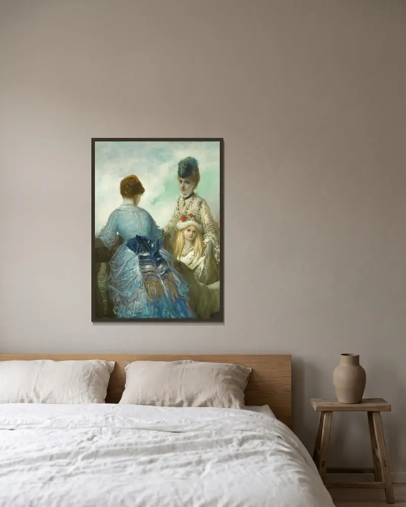 Promenaden av Gustave Doré inramad på en vägg