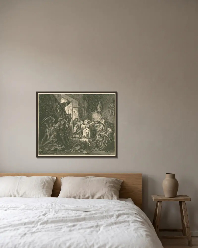 Bis er den prächtigsten aller Säle erreichte, den Bankettsaal von Gustave Doré gerahmt an einer Wand