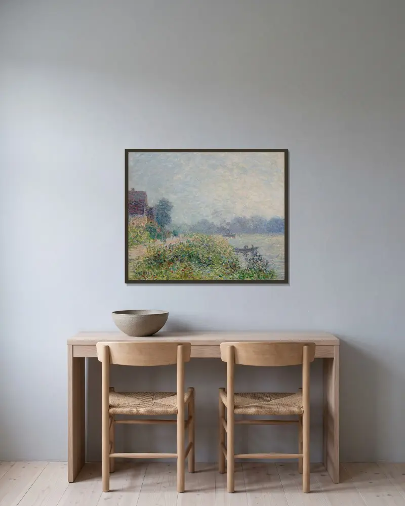 Flussufer, 1901 – Nr. 2 von Gustave Loiseau gerahmt an einer Wand