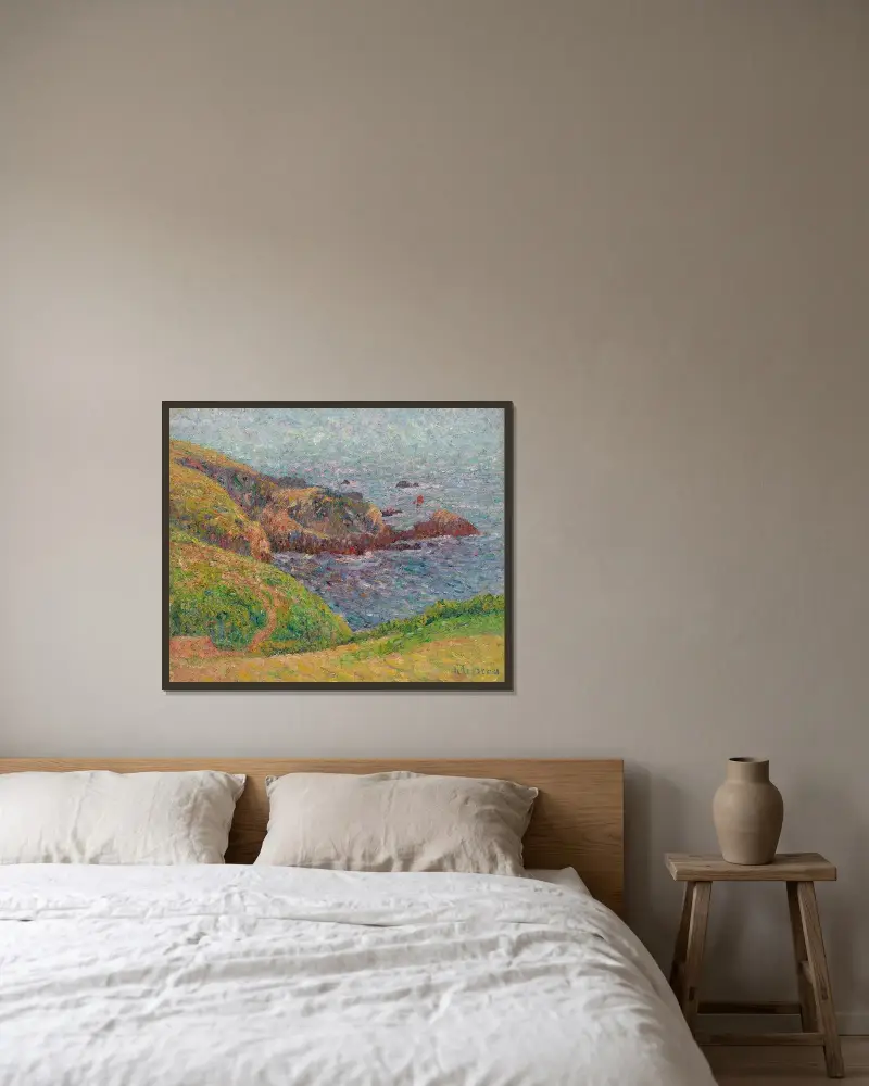 Le Bras De Mer av Gustave Loiseau inramad på en vägg