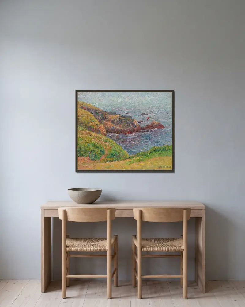 Le Bras De Mer av Gustave Loiseau inramad på en vägg