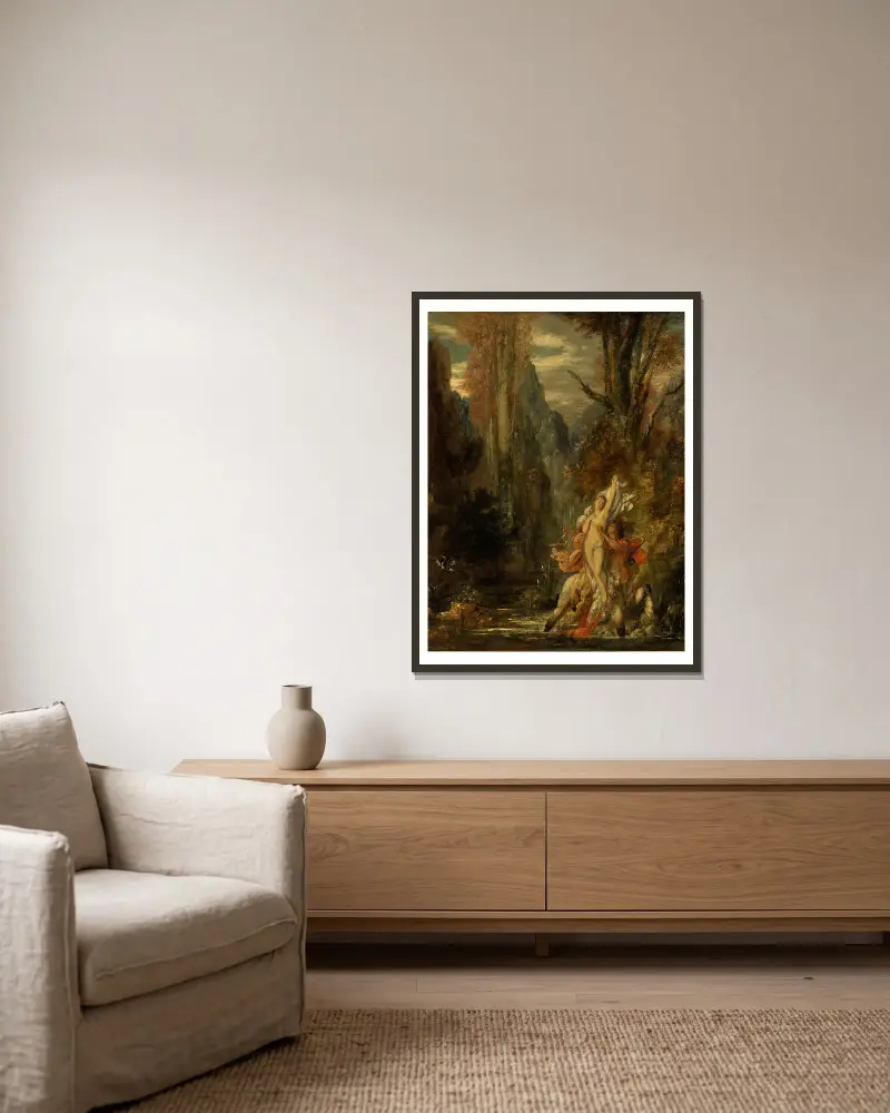 Dejanira (Podzim), Gustave Moreau v rámu na stěně