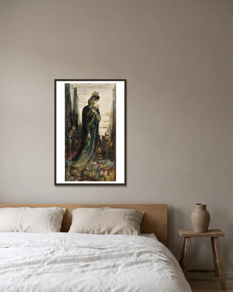 Helena, Gustave Moreau v rámu na stěně