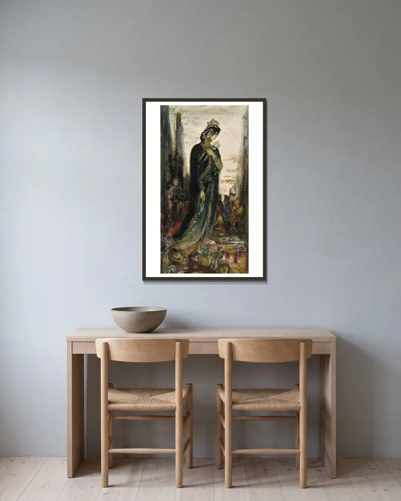 Helena, Gustave Moreau v rámu na stěně