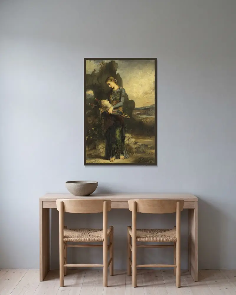 Orfeus, Gustave Moreau v rámu na stěně