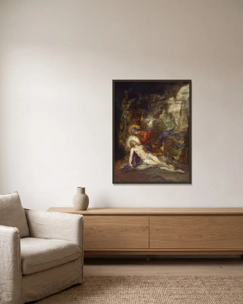 Pietà, Gustave Moreau w ramie na ścianie