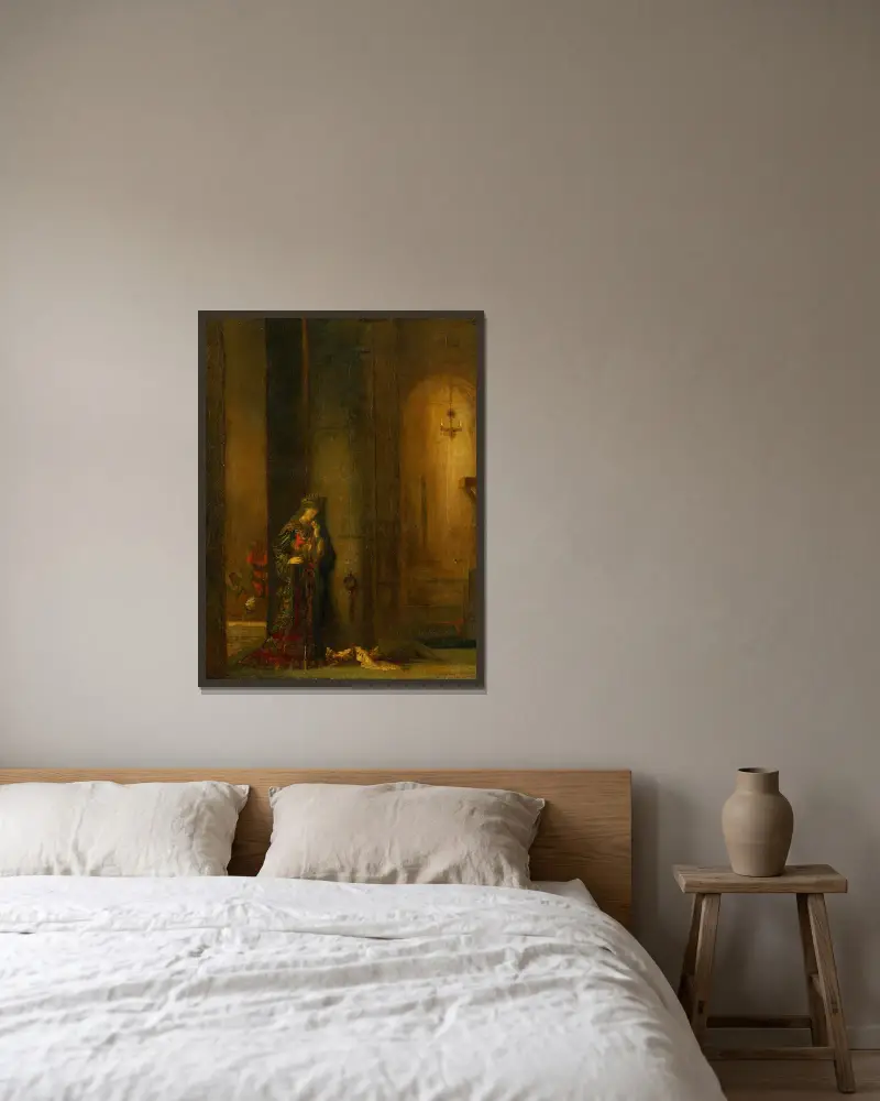 Salome w więzieniu, Gustave Moreau w ramie na ścianie