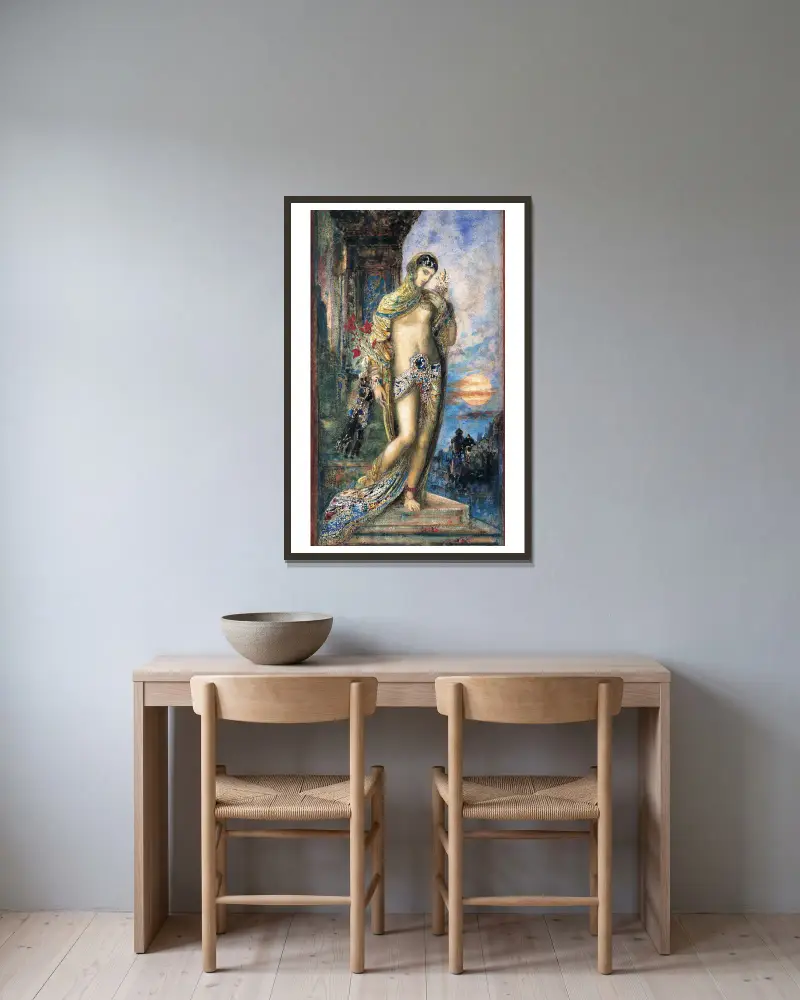 Pieśń nad pieśniami, Gustave Moreau w ramie na ścianie