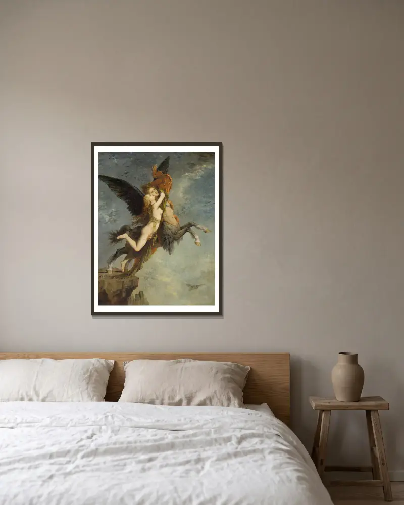 Chiméra, Gustave Moreau v rámu na stěně