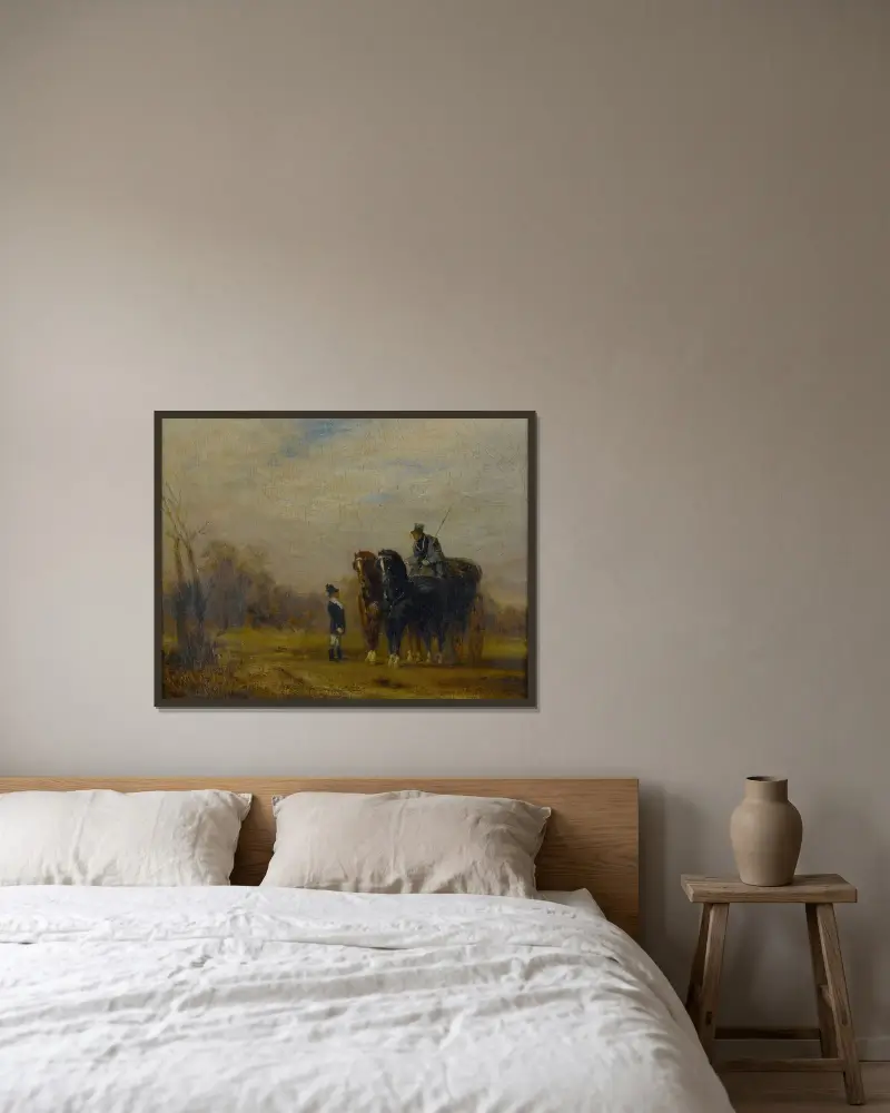 Kusken av Gustave Moreau inramad på en vägg