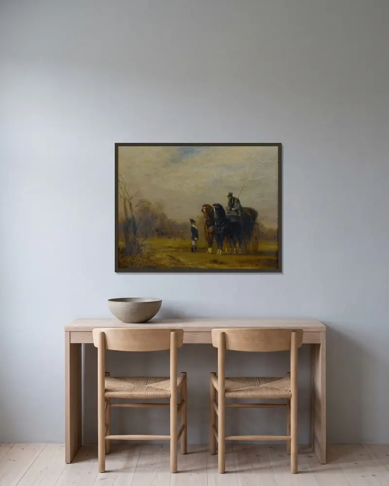 Kusken av Gustave Moreau inramad på en vägg