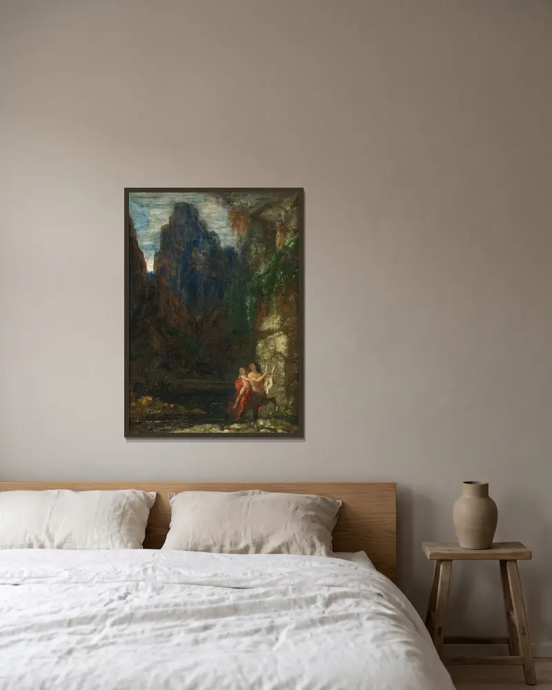 Výchova Achilleova, Gustave Moreau v rámu na stěně