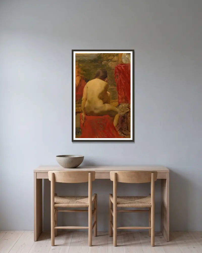 Modell von Gustave Vanaise gerahmt an einer Wand