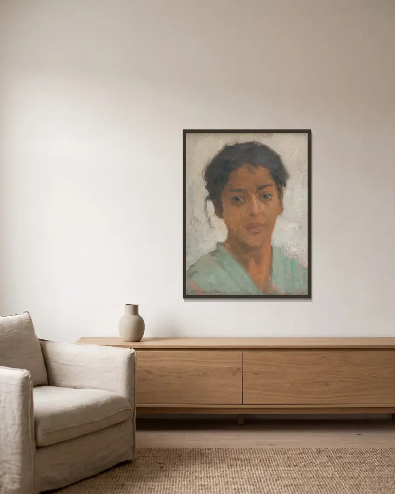 Zigeuner von Elemír Halász-Hradil gerahmt an einer Wand