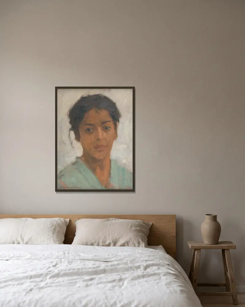 Zigeuner von Elemír Halász-Hradil gerahmt an einer Wand