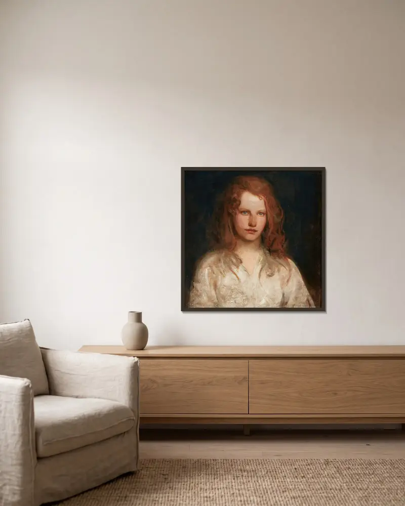 Margaret McKittrick von Abbott Handerson Thayer gerahmt an einer Wand