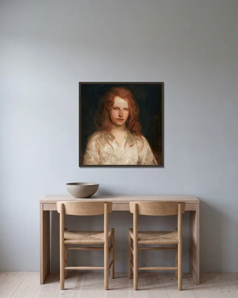 Margaret McKittrick von Abbott Handerson Thayer gerahmt an einer Wand
