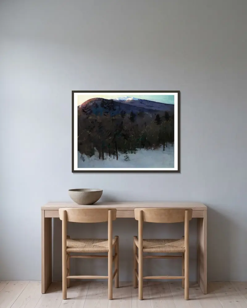 Mount Monadnock von Abbott Handerson Thayer gerahmt an einer Wand